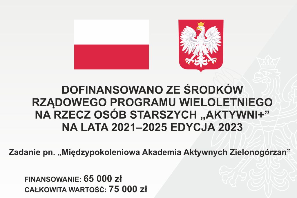 Międzypokoleniowa Akademia Aktywnych Zielonogórzan!